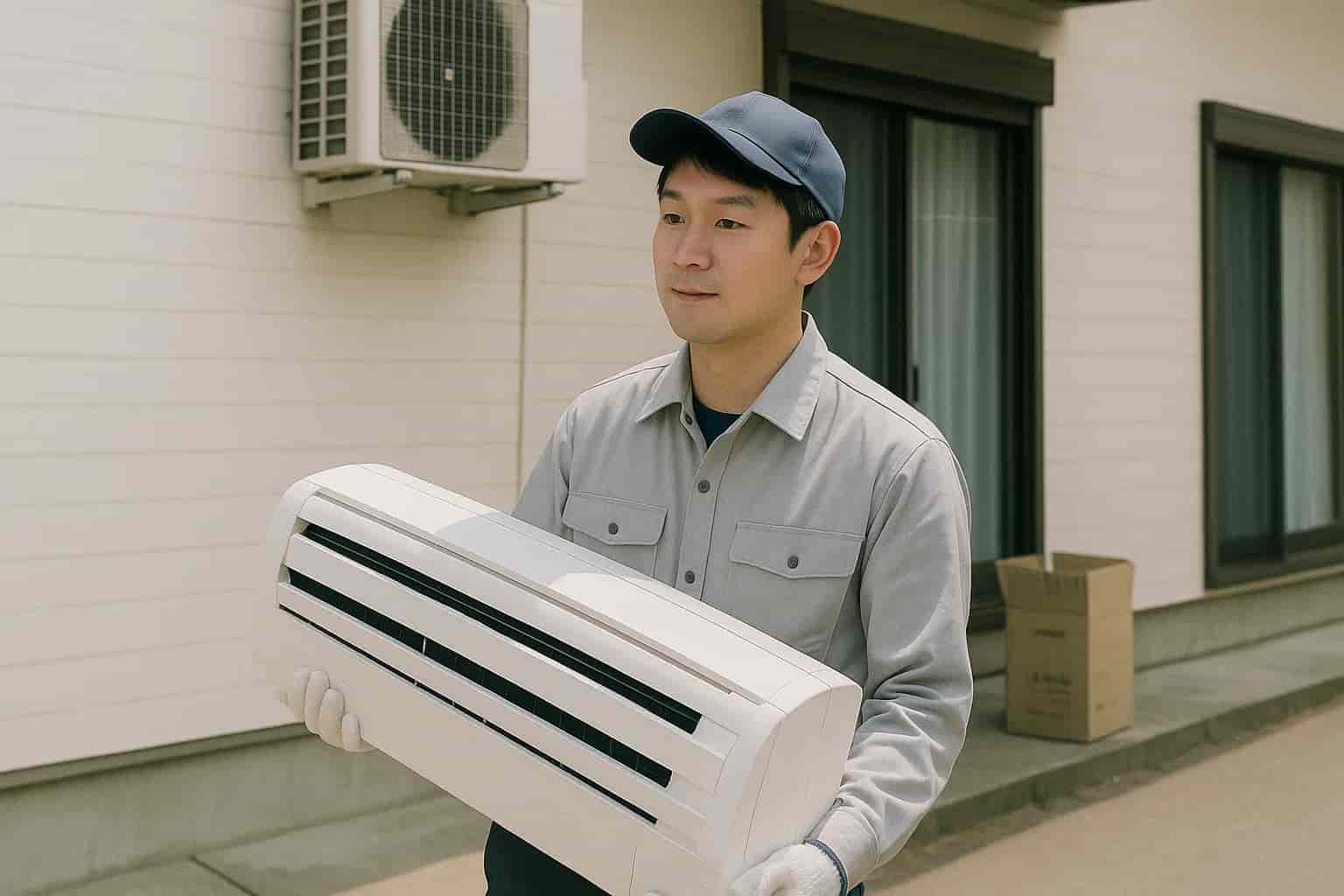 簡易な施工補助の様子