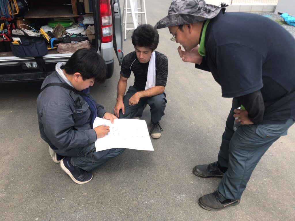 昨日の反省と朝礼２